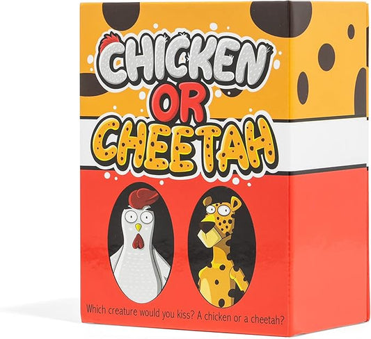 Chicken or Cheetah - A New Family Card Game Where Kooky Answers Keep The Laughs Coming! for Ages 4 to 104. Which Creature's Teeth Would You Brush? A Crocodile or a Piranha?
