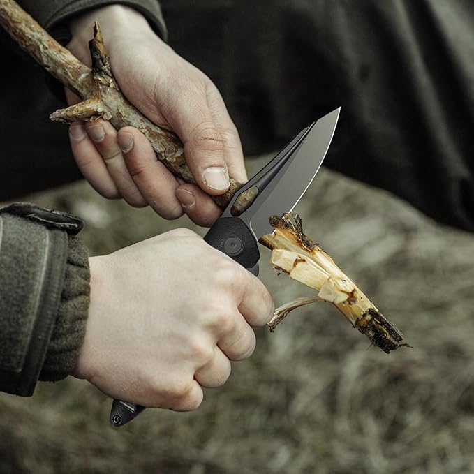 FINTISO Apollo Pocket Knife, 3.3" 14C28N Blade G10 Handle Folding Knife with Liner Lock, Small EDC Knife with Pocket Clip for Camping, Survival, Hunting, Unique Gift for Men Women