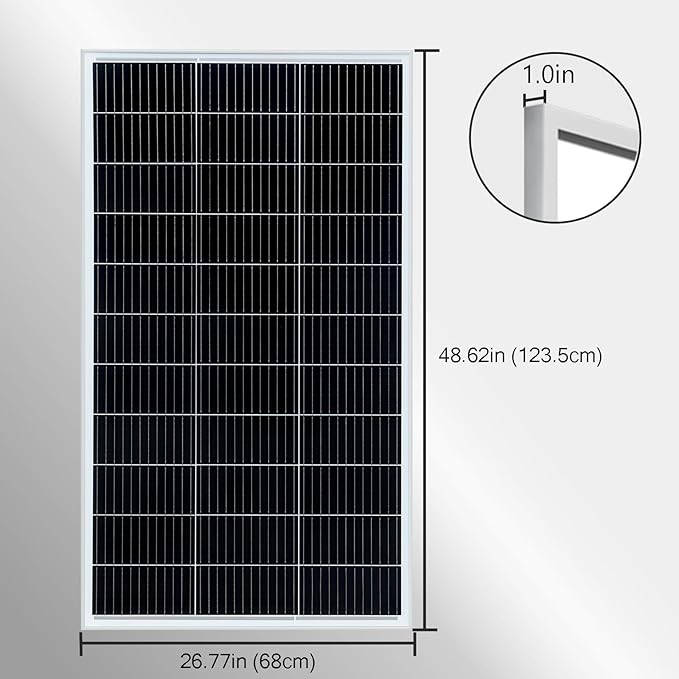 Solar Panel 300W 12V/24V, 2pcs 150W High-Efficiency Monocrystalline PV Module Power for Battery Boat Rvs Cabin and Other Off-Grid Applications (300W)
