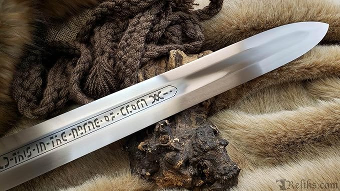 Custom Handmade Conan The Barbarian Father Sword, Atlantean Conan Sword Real, Viking Swords Viking Gifts for Men Prop Tools Axe Shield Armor Knife Real