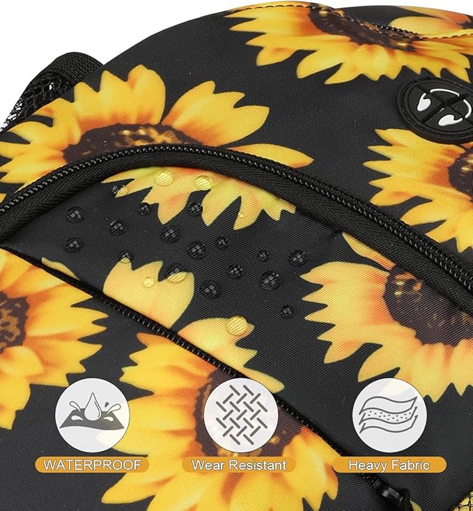 Crossbody Bags for Women Man Waterproof Sling Bag Backpack Trendy Casual Cross Body Bag with Convertible Shoulder Strap Chest Bag for Camping Hiking Travel Essentials (Sunflower, Medium)