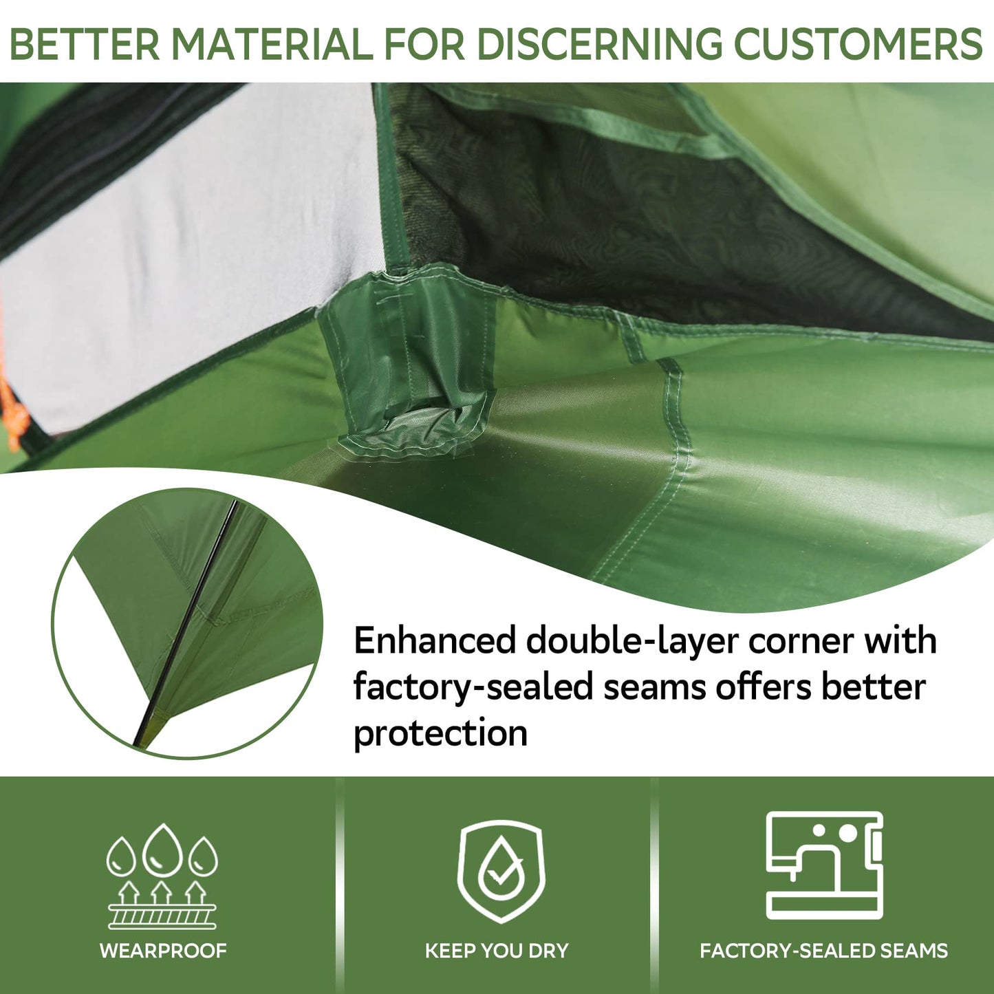 Clostnature 1 Person Lightweight Backpacking Tent, Easy Setup Tent