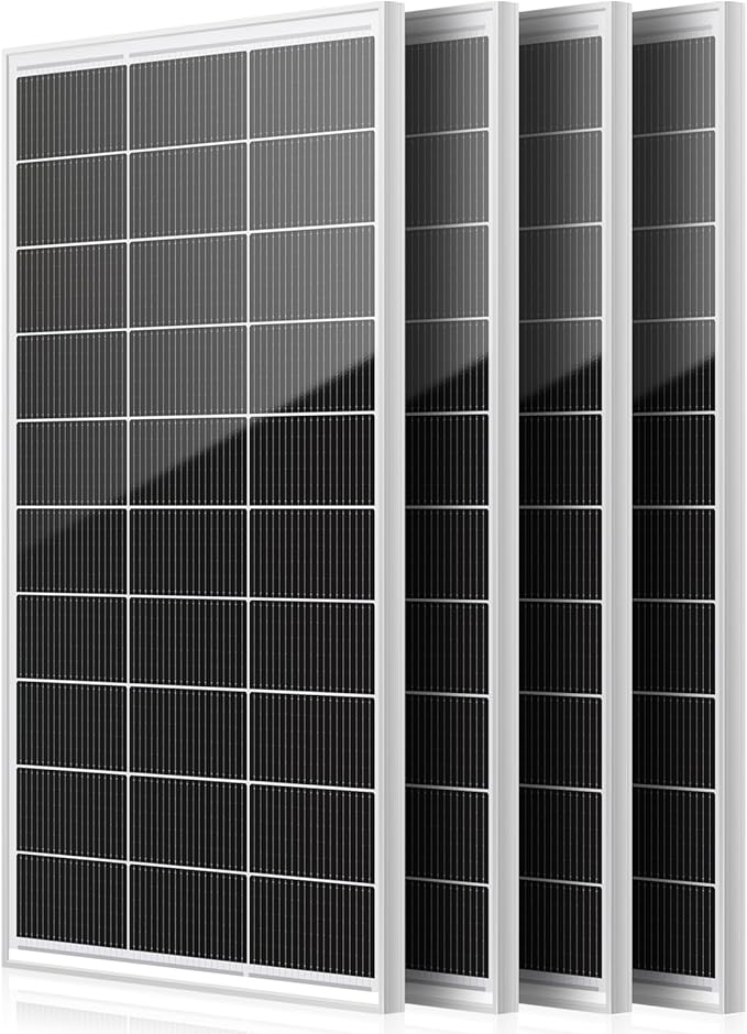 150W 4pack 600 watt Solar Panel Monocrystalline Cell High-Efficiency PV Module, Solar Panels for Homes Camping RV Battery Boat Caravan and Other Off-Grid System