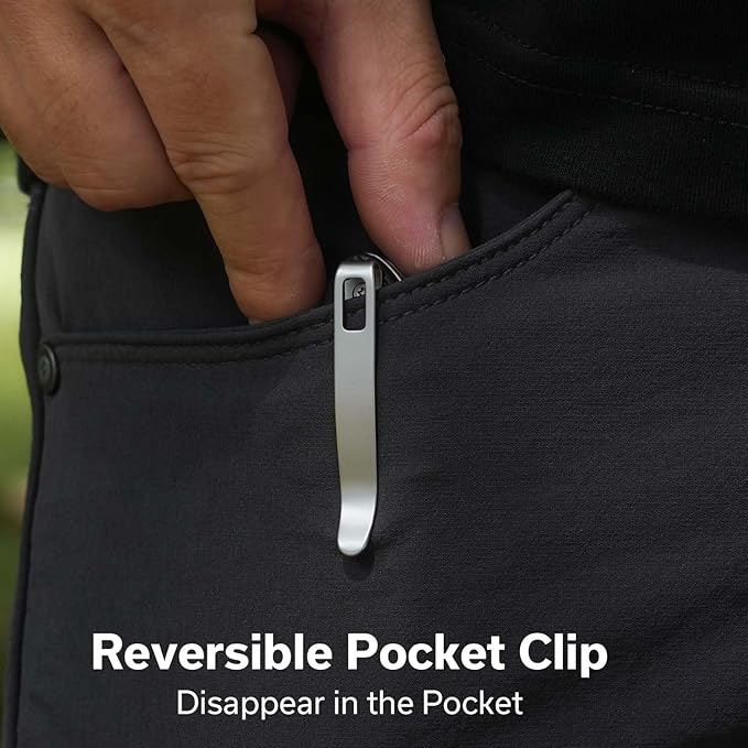 CIVIVI Faeger Pocket Folding Knife for EDC, 2.98" Swedish 14C28N Blade G10 Handle, Reversible Clip for Men Women Outdoor Carry C24031-1 (Black)