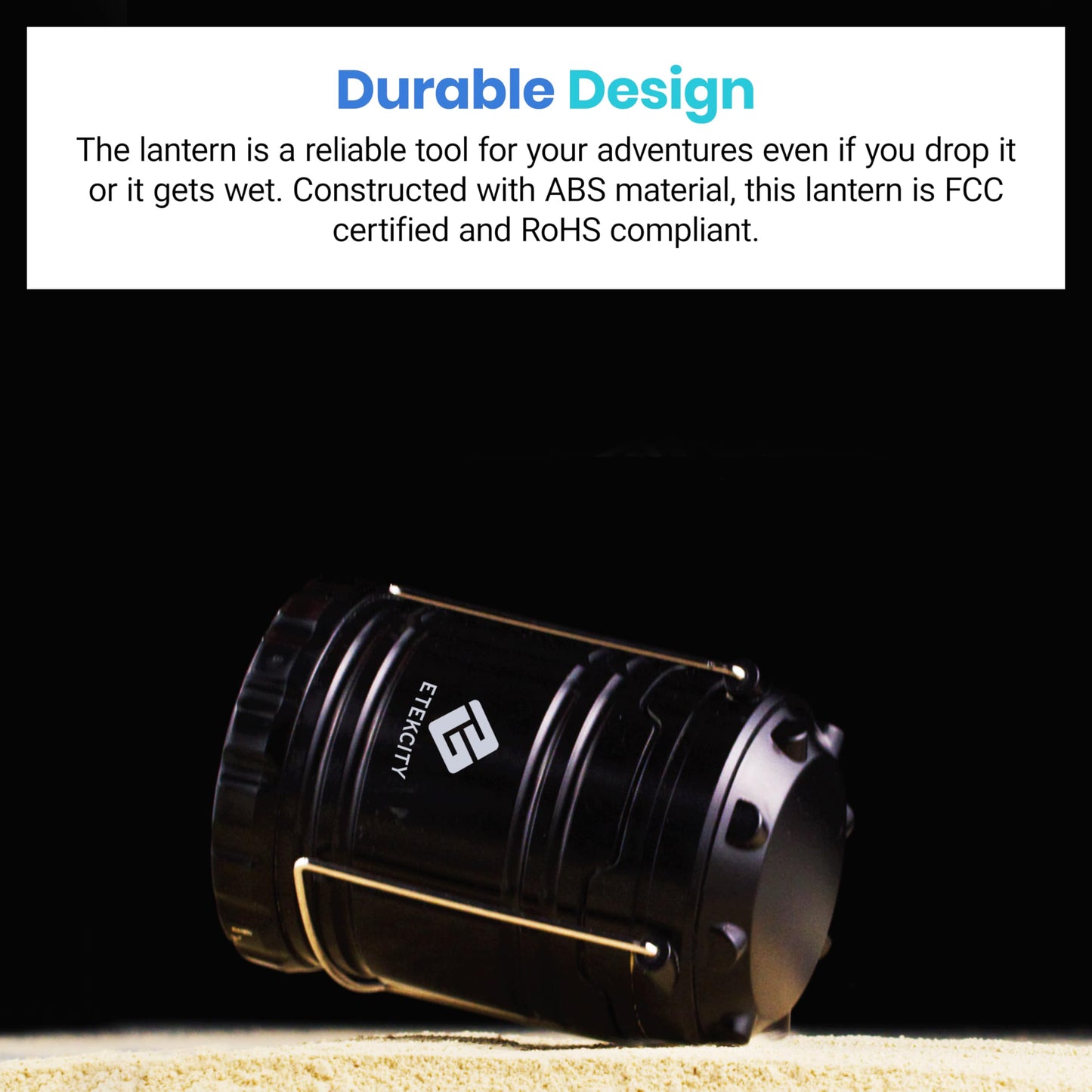 Etekcity LED Camping Lanterns, Battery Included, 4 Pack