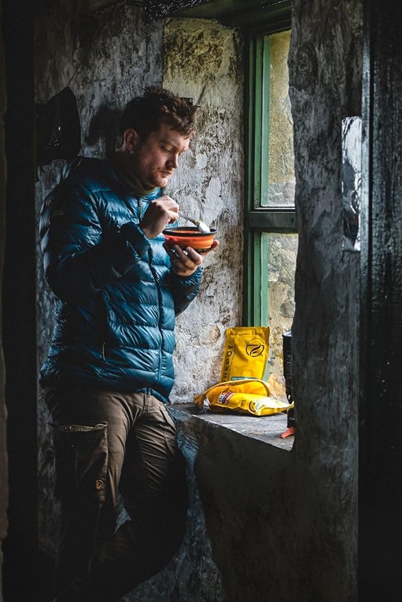 FIREPOT Toasted Banana Porridge - Healthy Plant Based Dehydrated Camping & Backpacking Meals (2 Servings)