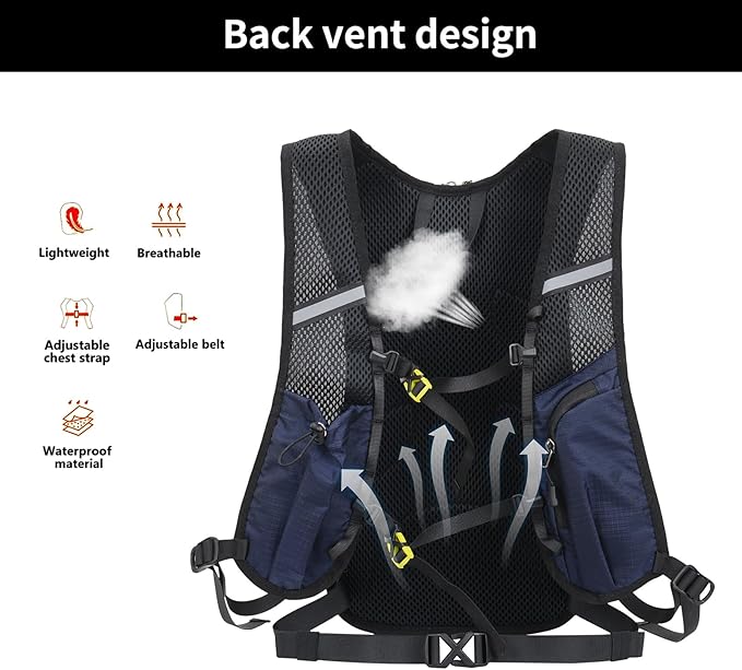 15L Small Hiking Backpack Lightweight Hydration Backpack for Men Women, Warterproof Hiking Daypack for Travel Cycling