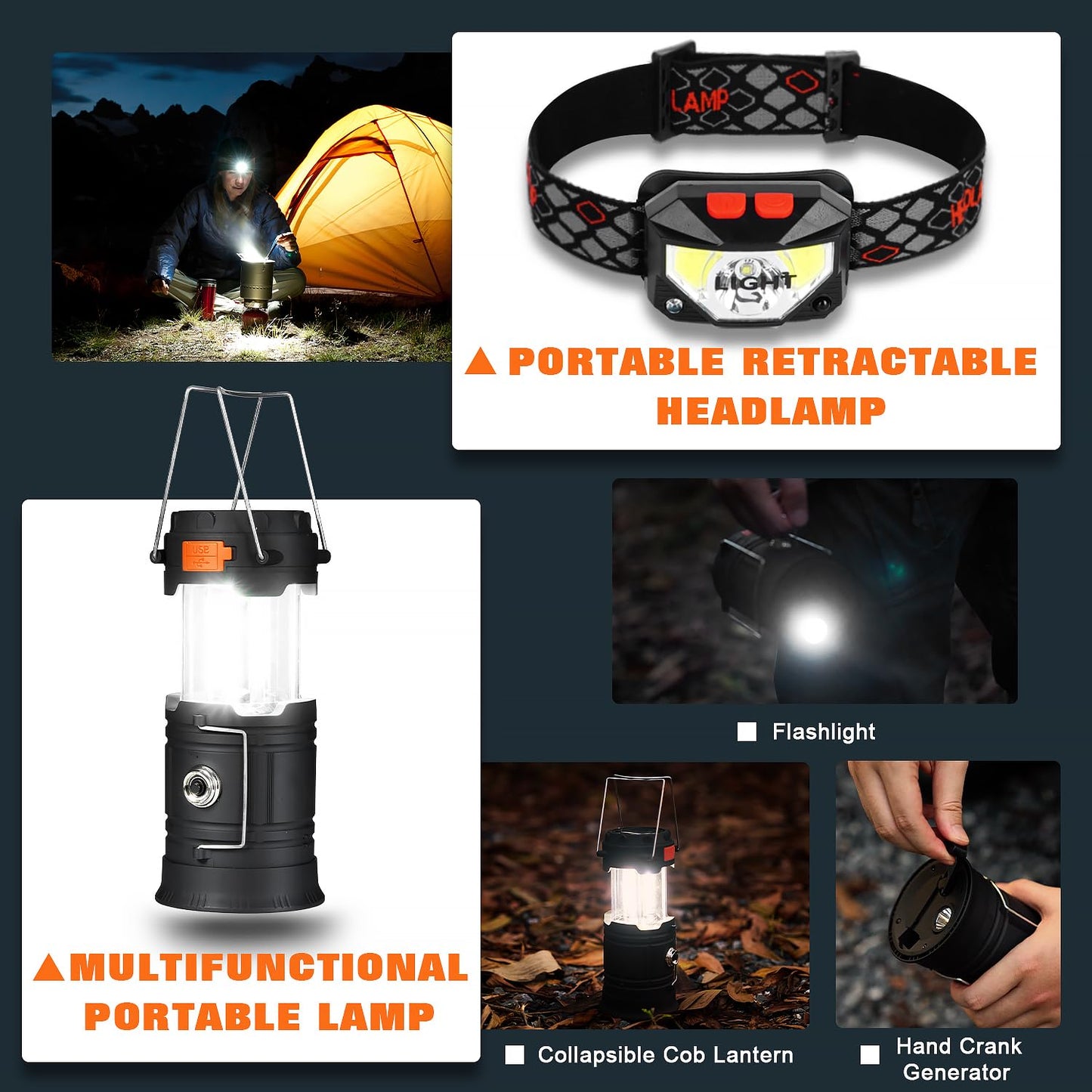 Skywod, Professional Survival Gear Set - First Aid Kit and Large Camping Backpack, Camping