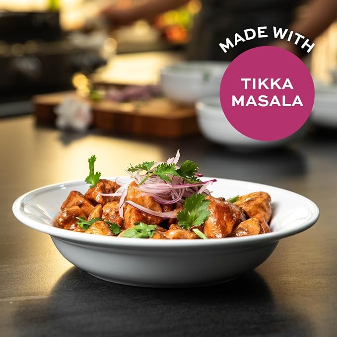 Get Saucy Tikka Masala Sauce - Gluten-Free, Dairy-Free, Corn-Free, Seed Oil-Free, Refined Sugar-Free, Nightshade-Free, Organic, Non-GMO, Preservative-Free, Healthy & Easy Meal (1 Pack, 16oz)