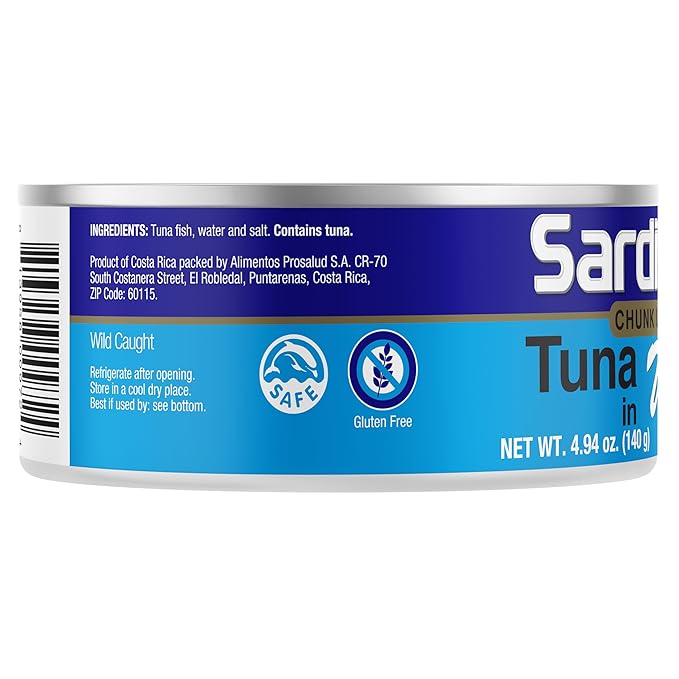 Sardimar Chunk Light Tuna (Water - Pack of 6) - Ready to eat meals in can