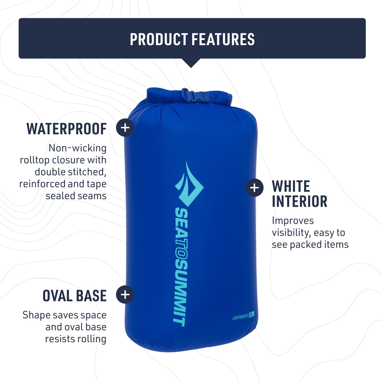 Sea to Summit Lightweight Dry Bag 3-Piece Set, 3L, 5L, and 8L