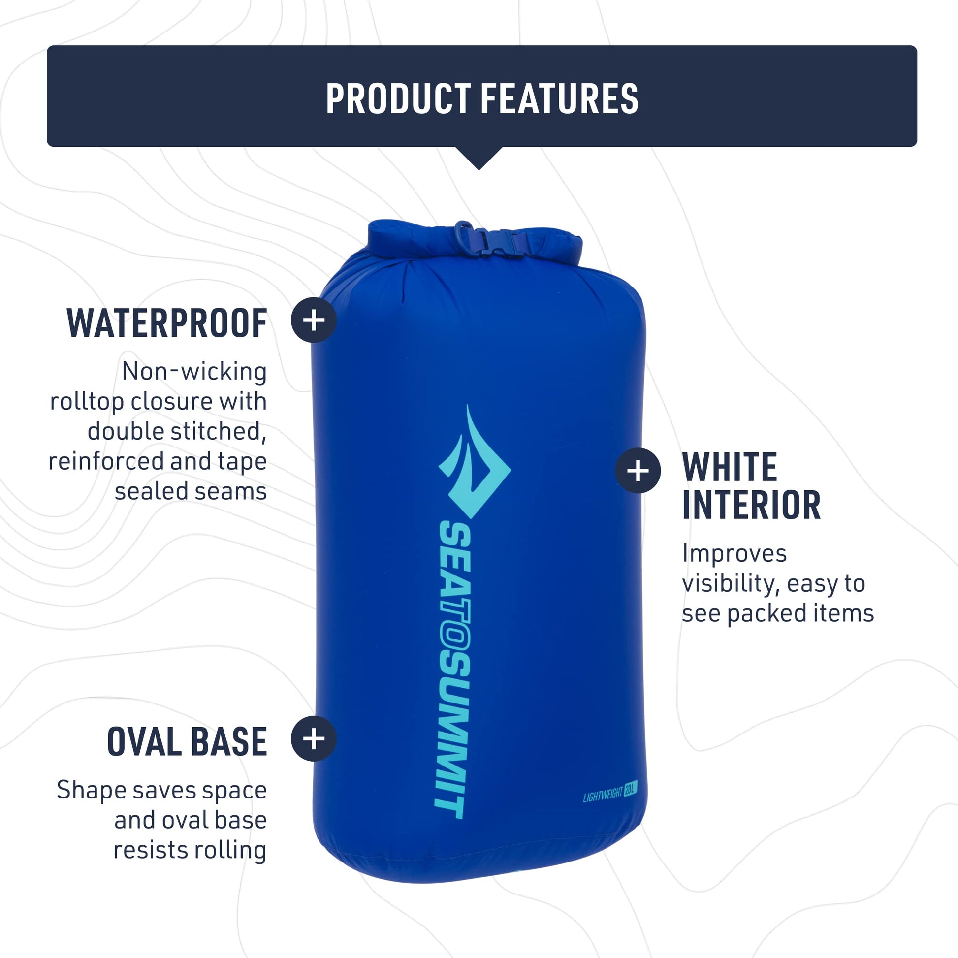 Sea to Summit Lightweight Dry Bag 3-Piece Set, 3L, 5L, and 8L