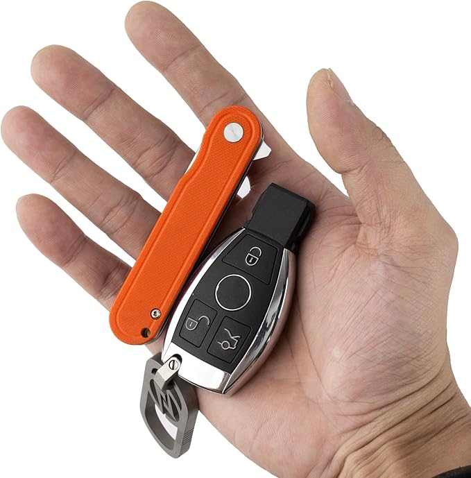 G040 Pocket Knife, 2.75'' D2 Steel Blade G10 handle, Small EDC Knife with Pocket Clip for Men Women, 2.1oz