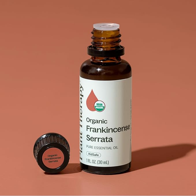 Plant Therapy Organic Frankincense Serrata Essential Oil 100% Pure, USDA Certified Organic, Undiluted, Natural Aromatherapy, Therapeutic Grade 30 mL (1 oz)