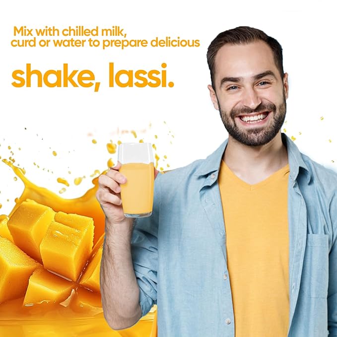 TAJ Kesar Mango Pulp Puree | Great for Lassi Shake | 30-Ounce (850g)