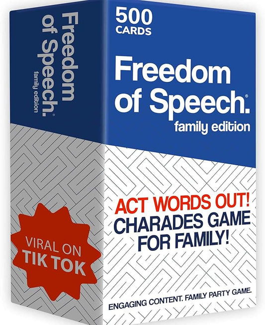 QUOKKA Freedom of Speech Card Board Game - Family Edition - Fast-Paced | Guess The Word | Easy to Play - Party Game for Game Night