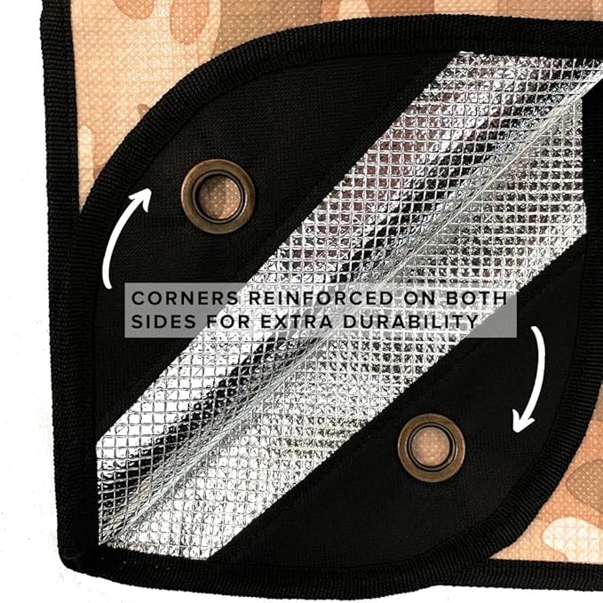 Arcturus Insulated Tarp, Reusable Heavy Duty Thermal Survival Blanket ??60x82in, Reflects 90% Body Heat, Waterproof, Windproof, 3-Layer Design, Reinforced Grommets, Desert Camo