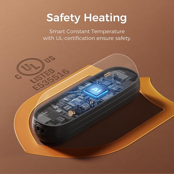 OCOOPA 2 in 1 Magnetic Rechargeable Hand Warmers, UT2s Mini Electric Handwarmers 2 Pack, Split USB-C, Reusable Portable Pocket Heater, Raynauds, Golf, Christmas, Tech Gifts for Women Men