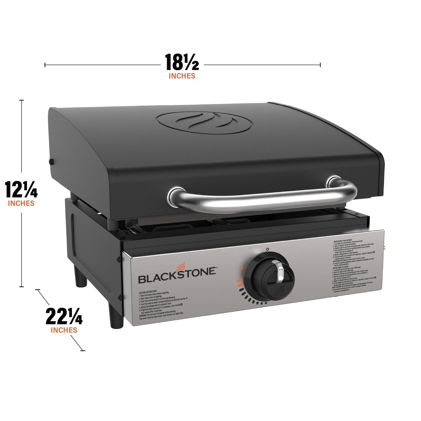 Blackstone 1814 Propane Gas Griddle, 17 Inch, Black