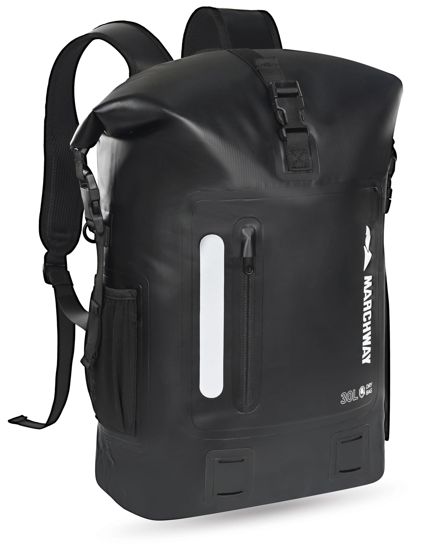 MARCHWAY Roll Top Waterproof Backpack, Floating Dry Bag 20L/30L/45L with Ergonomic Rectangular
