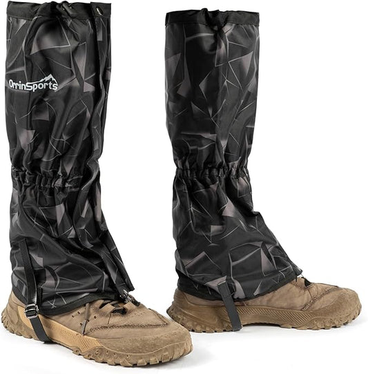 Waterproof Adjustable Leg Gaiters for Men and Women Snow Boot Gaiters for Hiking in Hunting Sand and Mud Mountain Climbing or Snowshoeing