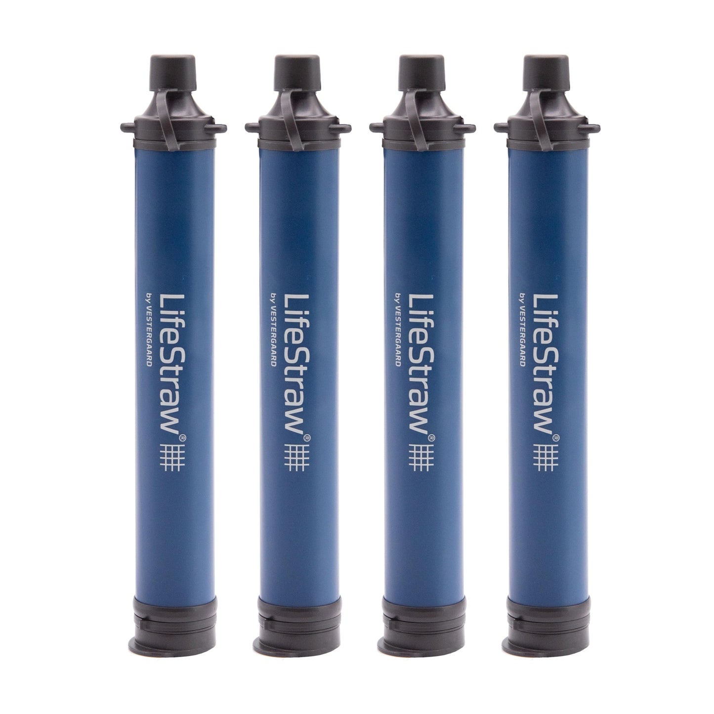 LifeStraw Personal — Water Filter for Hiking, Camping, Travel, and Emergency Preparedness, 4 Pack
