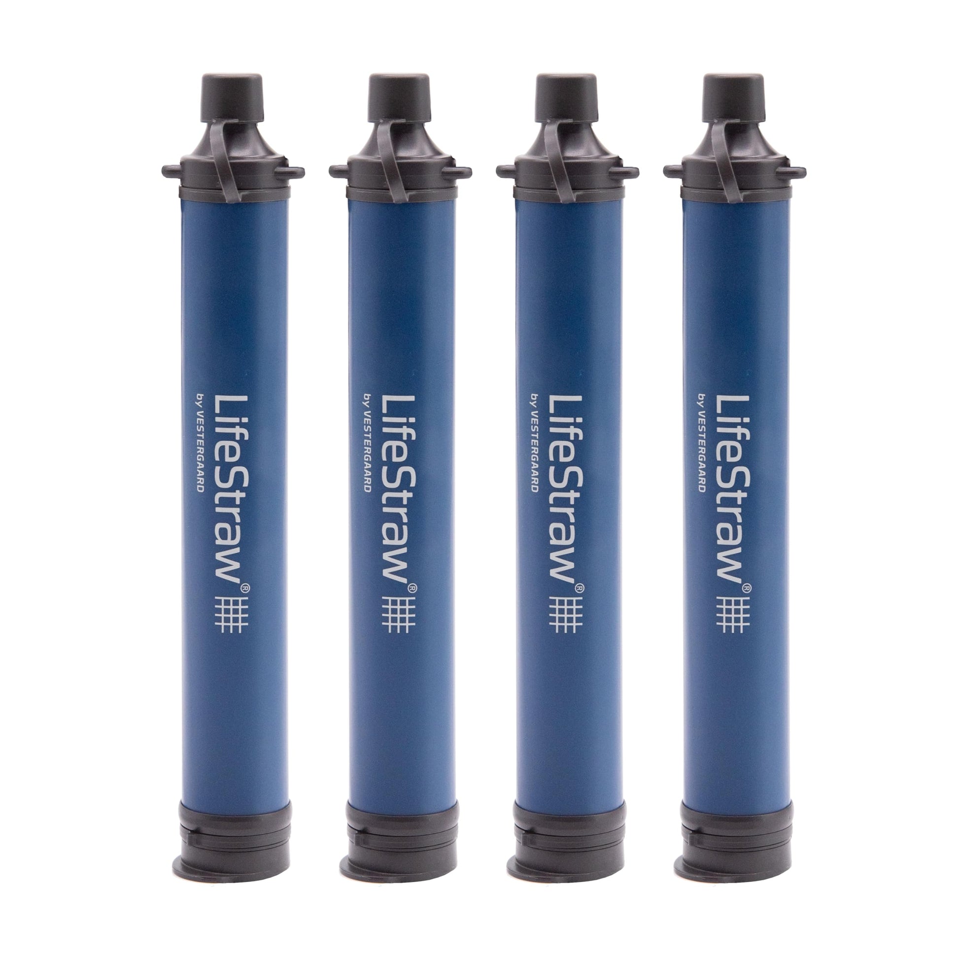 LifeStraw Personal — Water Filter for Hiking, Camping, Travel, and Emergency Preparedness, 4 Pack