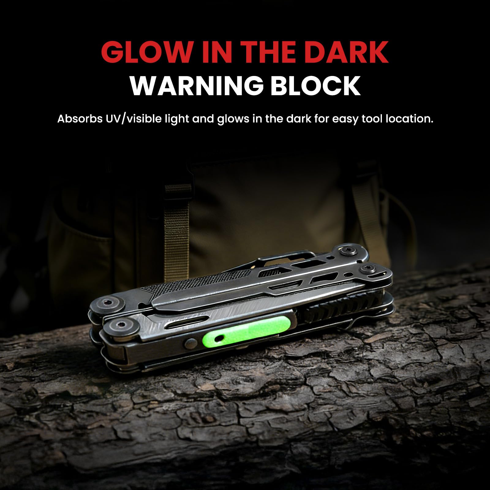 WOBANK 33-in-1 Multitool Pliers, Full-size, EDC Knife, Stainless Steel