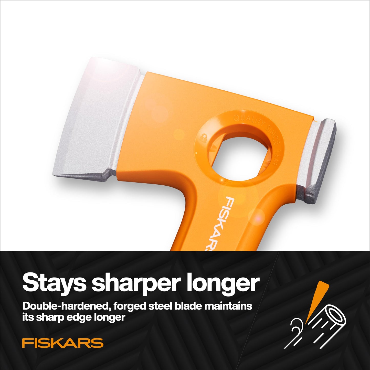 Fiskars X13 Ultralight Hiking Axe 13", Camping Hatchet, Forged Steel Blade