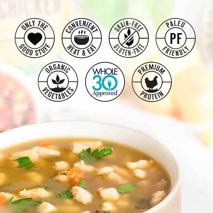 True Primal Roasted/Tuscan Chicken Variety 8-pack, Ready to eat, Gluten free, Paleo, Pastured chicken, Whole30, Keto, Bone broth
