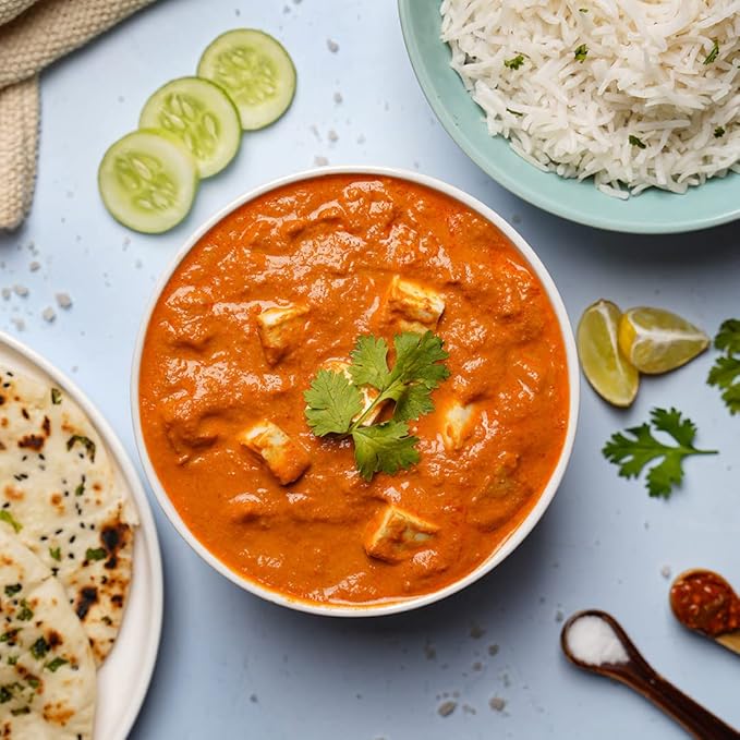 Ashoka Meals 1932, Tofu Curry, Plant-Based Gluten Free Meals, All-Natural, Ready to Heat Paneer Makhani, Kosher Certified, Authentic Indian Cuisine, Healthy Work Lunch, No Preservatives, Pack of 5