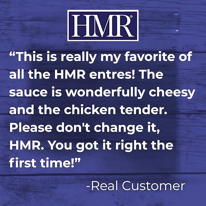 HMR Rotini Chicken Alfredo Entrée | Pre-packaged Lunch or Dinner to Support Healthy Eating | Ready to Eat | 16g of Protein | Low Calorie Food | 7oz Serving per Meal | Pack of 3