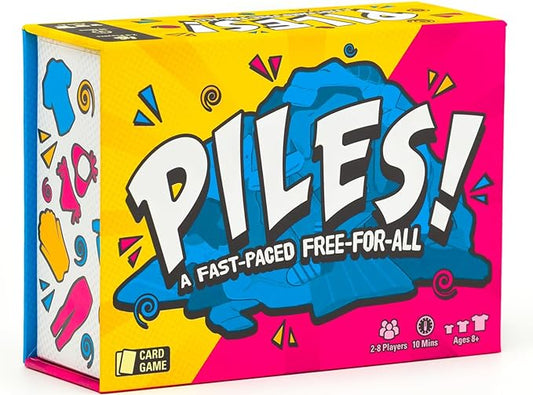 Piles ??Card Games ??Family Games ??for Kids 8 and Up ??for Adults ??Family Game Night ??Travel & Memory Game ??Party Games ??10 Mins