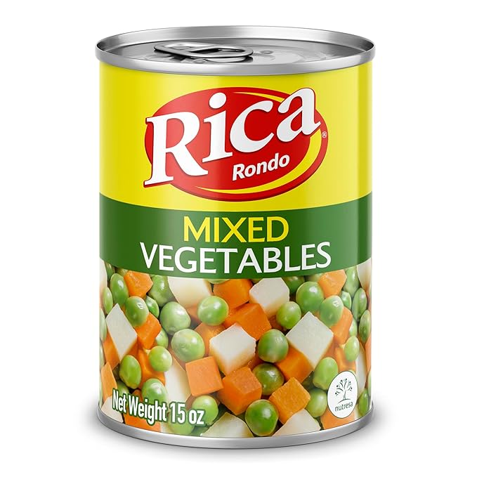 RICA MIXED VEGETABLES Can 15 Oz (Pack of 12)
