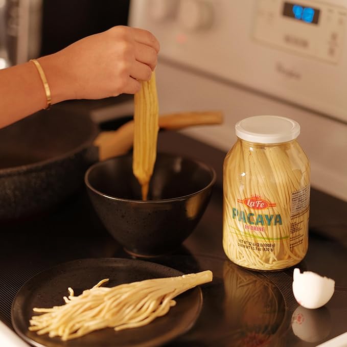 La Fe Guatemalan Pacaya Palm in Brine - Gluten-Free Tepejilote, High in Fibre, Flor de Pacaya, Rich in Potassium & Calcium, Latin American Food | Ready to Eat 32oz ??2 Pack