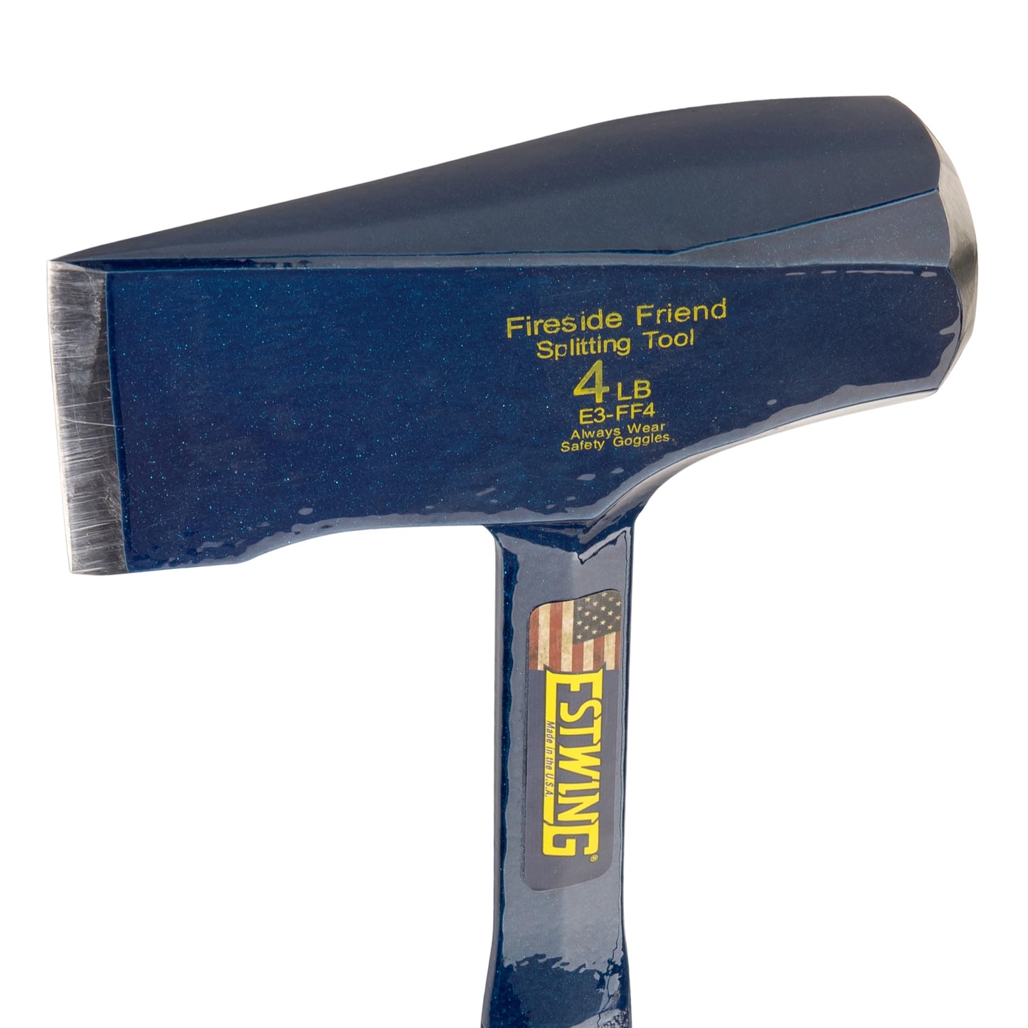 ESTWING Fireside Friend Axe - Blue USA Made 14" Wood Splitting Maul with Forged Steel Construction