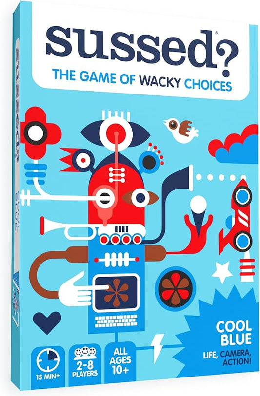 SUSSED The Wacky ?˜What Would You Do??Card Game - Social Fun for Teens, Boys, Girls for Kids Ages 10+ & Adults - Blue Pack