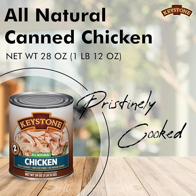 Keystone Meats Variety Pack – 12 Cans of All Natural Fully Cooked Canned Meat (3 Beef, 2 Chicken, 2 Turkey, 2 Pork, 3 Ground Beef) – Shelf-Stable, Ready to Eat – 5-Year Shelf Life – Pantry Staple for Camping, Hiking & Emergency Meals – Made in USA