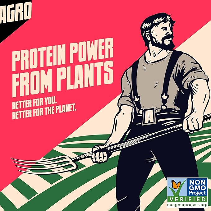 AGRO POWER Vegan Jerky Sticks, Savory Original Plant-Based, 7 Stick Bag with 10g Protein, Non-GMO, 40% Less Sodium, Zero Cholesterol, Meat Alternative, High Protein Snack for Lunch, On-the-Go Fuel
