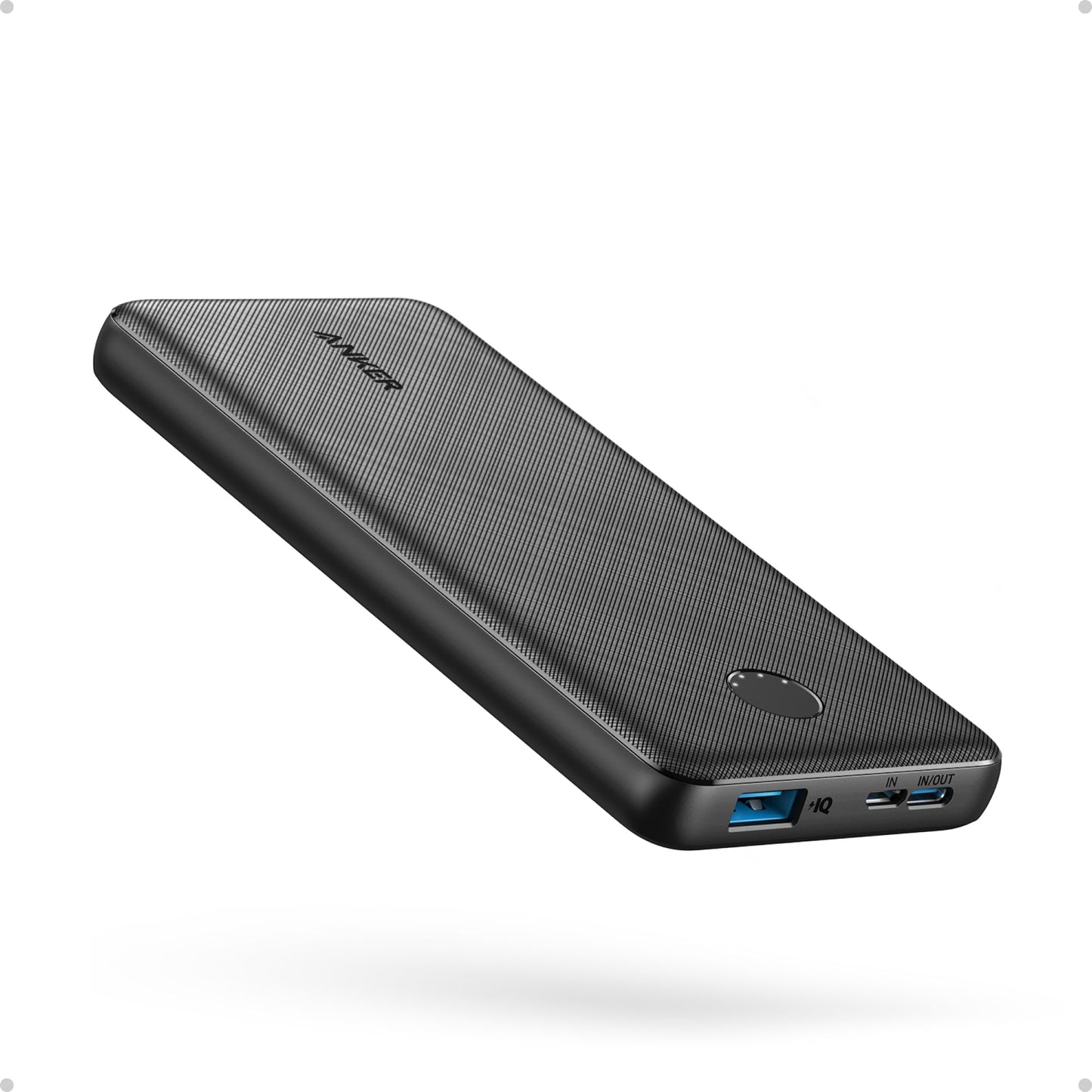 Anker Power Bank, 10,000mAh Portable Charger, PowerIQ USB-C Battery Pack