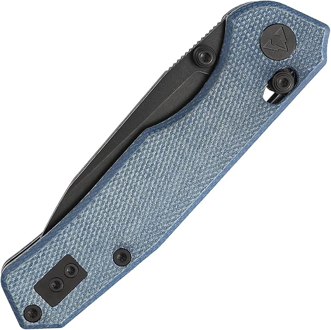 CMB Explorer Micarta Handle 14C28N Steel Blade Crossbar Lock Knife Pocket Folding Tactical Survival Camping Hiking Outdoors EDC Knife with Pocket Clip for Men Women CMB-18 (CMB-18E)