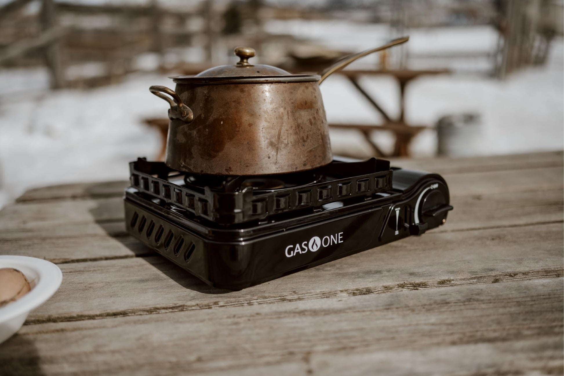 GasOne 15,000 BTU Propane or Butane Stove Dual Fuel Stove Portable Camping Stove - Patented - with