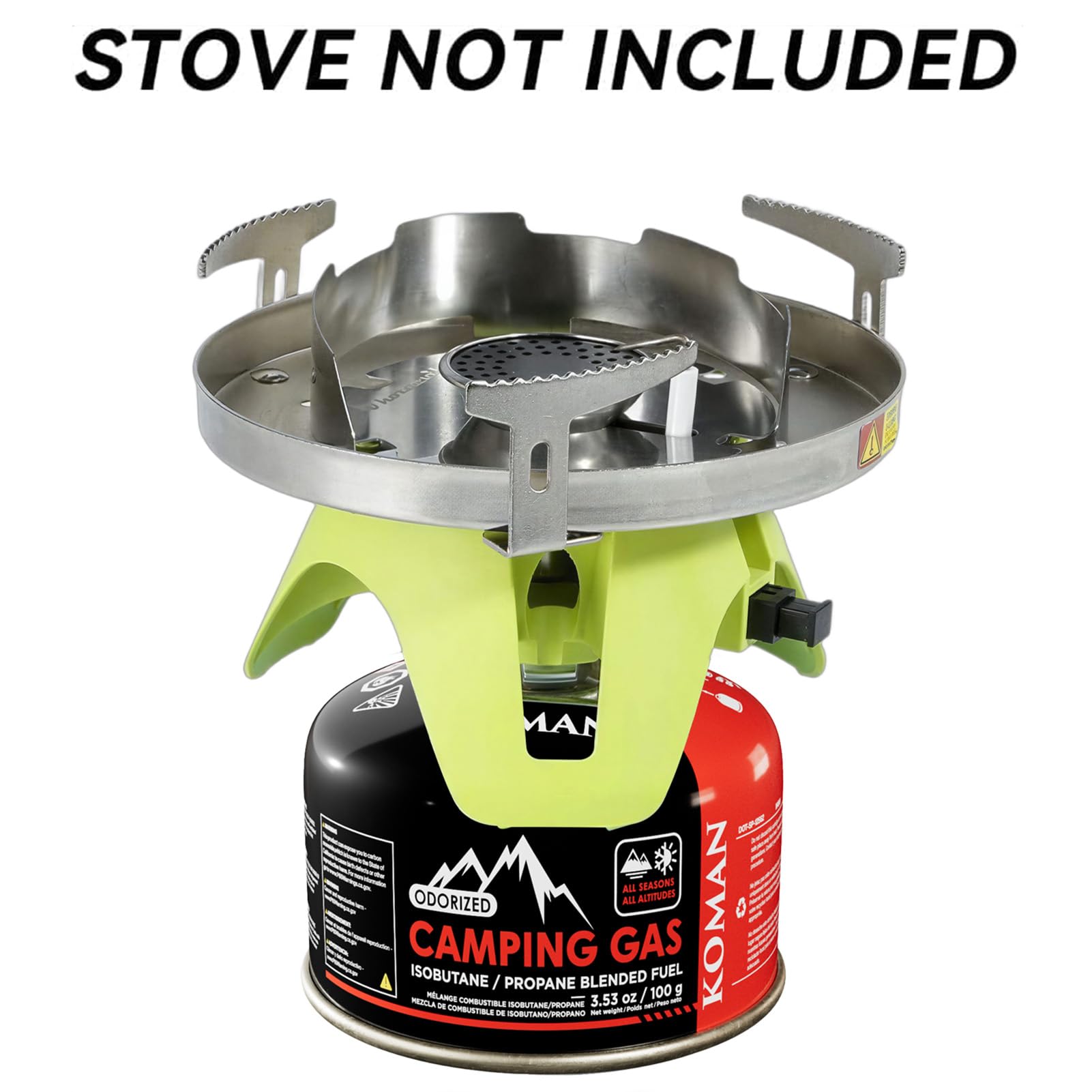 KOMAN Isobutane Fuel Canister Backpacking Stove Fuell Camping Isobutane Propane Fuel Canister 4