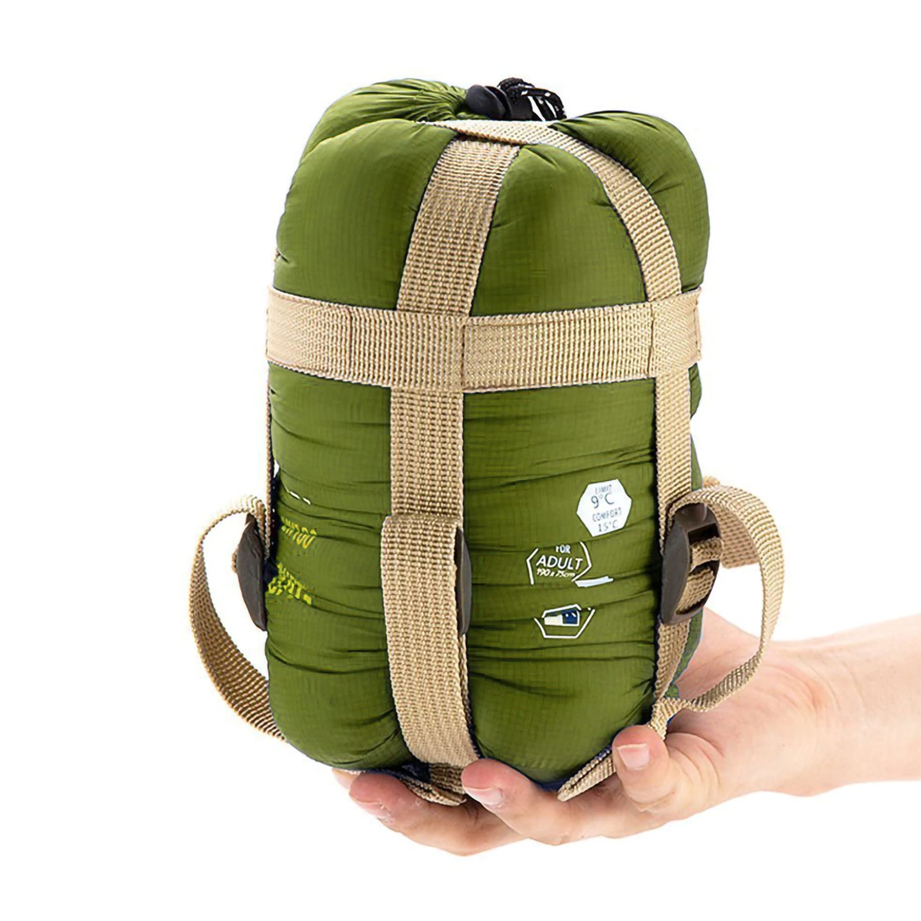 ECOOPRO Portable, Waterproof, Lightweight Sleeping Bag with Compression Sack - For Camping