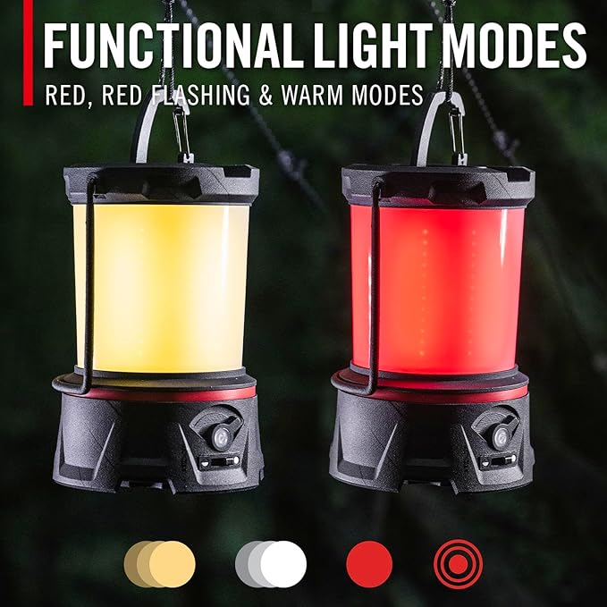 COAST EAL55R Dual Color LED Emergency Light, 3000 Lumen, 10+ Nights of Light, Variable Light Control, Durable for Outdoor & Survival, Black