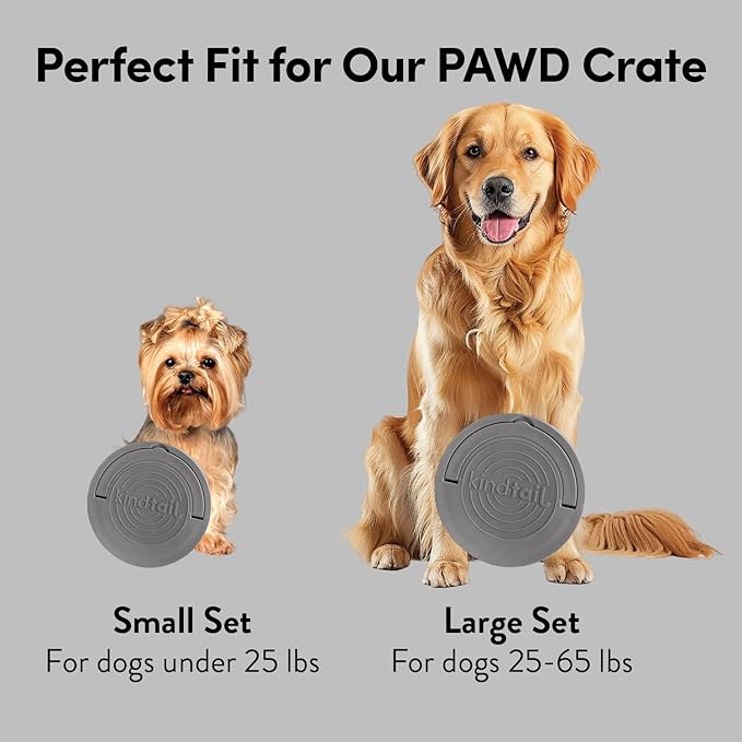 KindTail Pet Bowl Set + Silicone Pet Food Mat - Includes (2) Portable Pet Bowls with Lid & Handle + (1) Waterproof Pet Feeding Mat - Made from Food-Grade, Dishwasher-Safe Materials - BPA & Toxin-Free