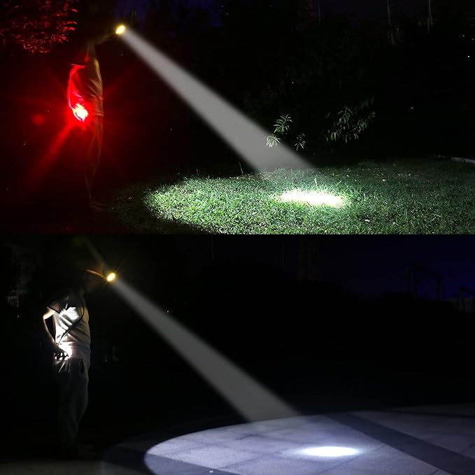 Rechargeable LED Mining Headlamp, Super Bright Safety Head Torch with 1+2 LEDs and Battery Pack, Waterproof Hard Hat Cap Light, Durable Coal Miner Headlight for Caving, Tunneling, Outdoor Work