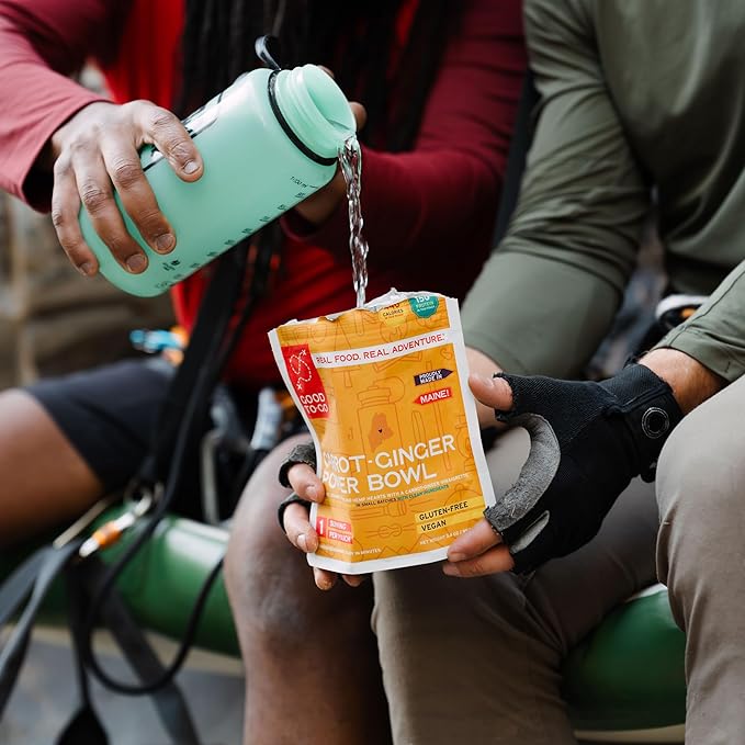 GOOD TO-GO Carrot-Ginger Power Bowl Stove-Free??(6-Pack of Single Servings) | No Stove Required! Camping & Backpacking Food | Just Add Water Backpacking Meals | Good To-Go Dehydrated Meals Taste Better Than Freeze Dried Food