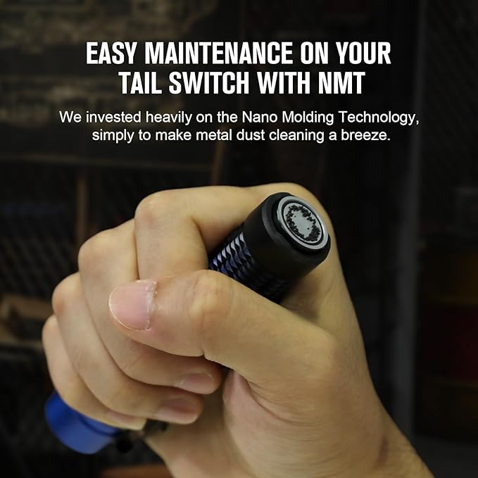 OLIGHT Warrior Mini3 Tactical Flashlight, Dual Switches LED Rechargeable Light with MCC3 Charger, 1750 Lumens Powerful EDC Light for Camping, Emergency and Outdoor (Black)