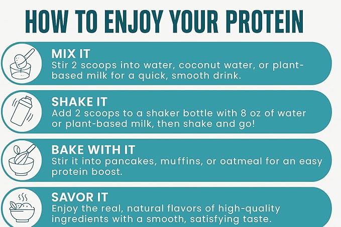 TOZZY Plant Protein ??Vanilla | Only 5 Simple Ingredients | 20g Protein, 0g Sugar | Vegan Pea Protein